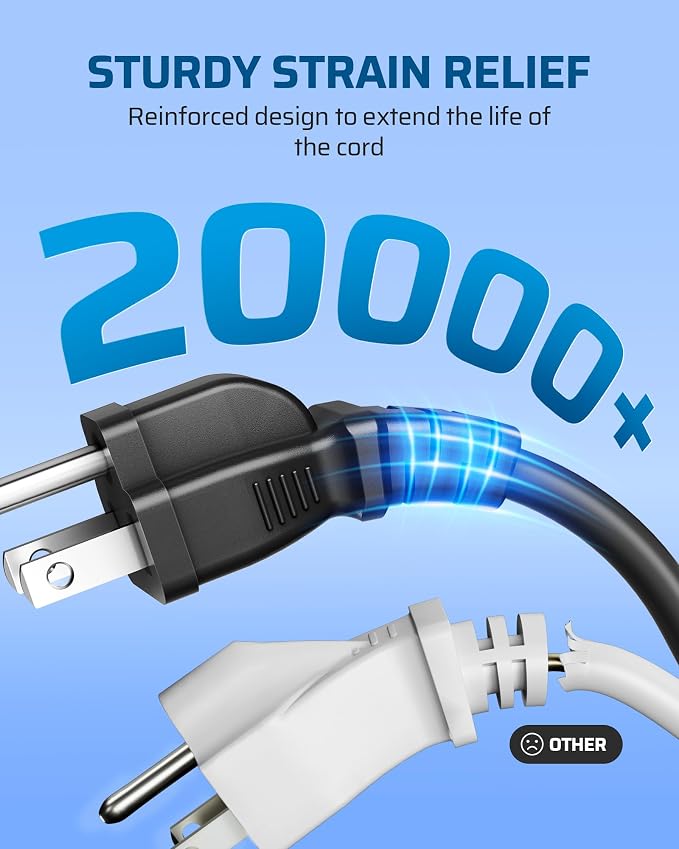DEWENWILS Extension Cord 6 FT, 3 Prong Waterproof Extension Cable - Image 6