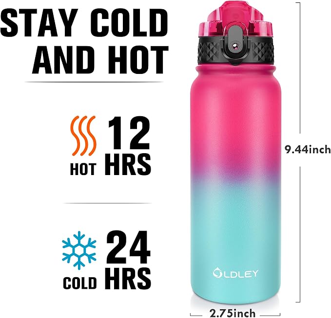 Oldley Insulated Water Bottle 20oz Water Bottles - Image 3