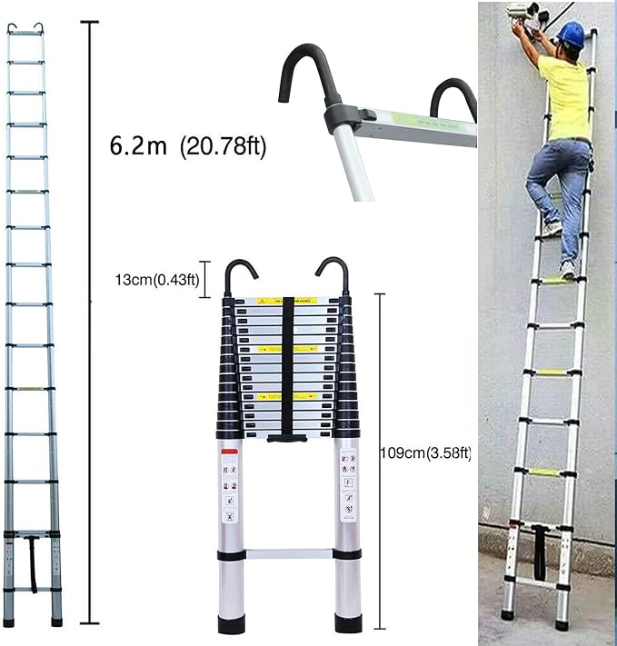 Extension Ladder 20.34 FT Telescoping Ladder - Image 4