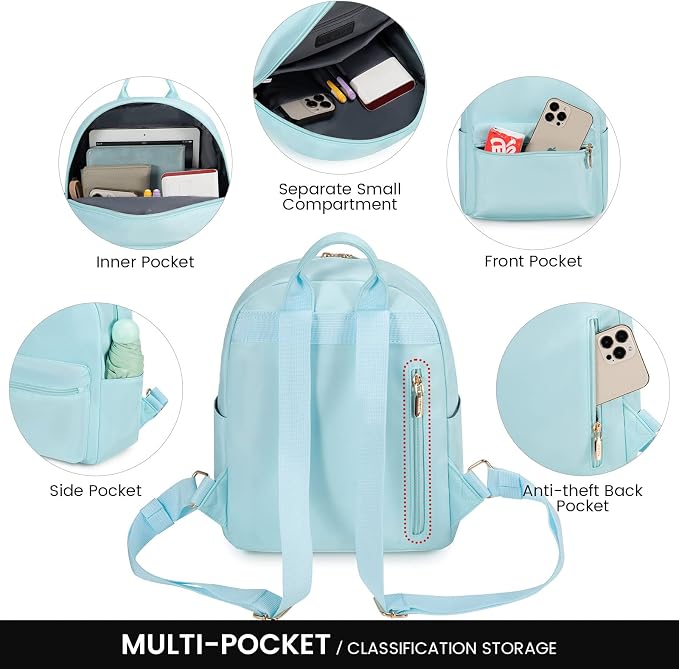 LOVEVOOK Mini Backpack for Women Light Weight Small Waterproof Backpack Purses - Image 5