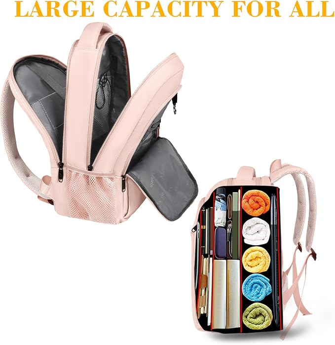MATEIN 15.6 inch Laptop Backpack, Cute Slim Computer Travel Backpack, Carry On - Image 6