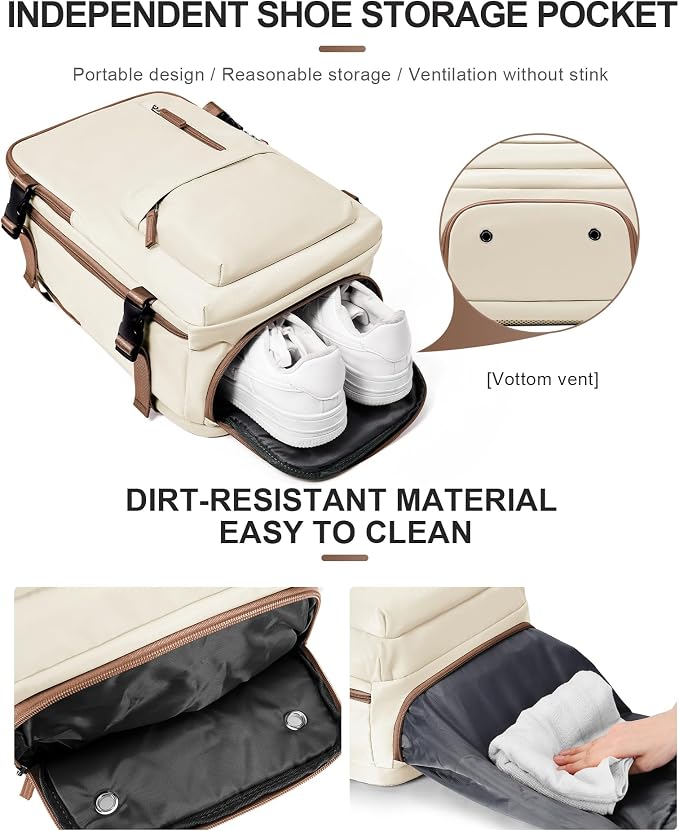 WONHOX Large Travel Backpack Carry on Flight Approved Laptop Work Business - Image 6