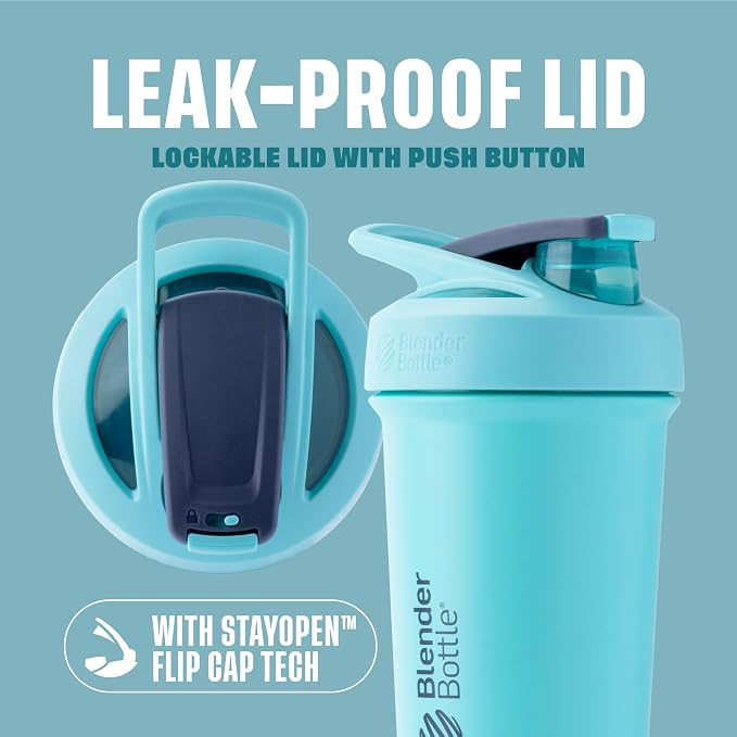 BlenderBottle Sport Sleek Shaker Cup Insulated Stainless Steel Water Bottle - Image 2