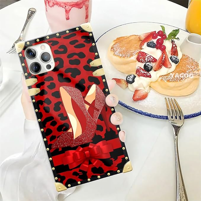 Compatible with iPhone 12 12 Pro Case, Elegant High Heels Luxury Golden - Image 5