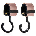 2 Pack Stroller Hooks, Strong Synthetic Leather Hook-and-Loop by MTTBmrt