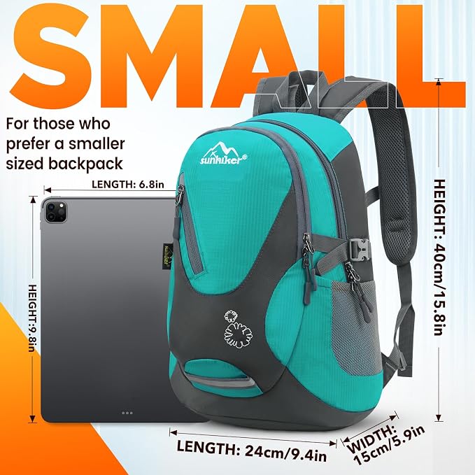 sunhiker Small Hiking Backpack Women Men 20L Lightweight Travel Backpack - Image 4