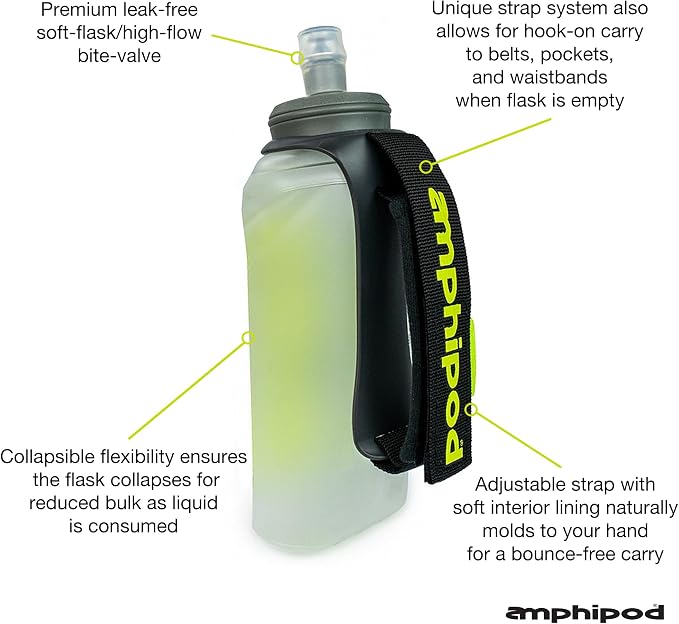 Amphipod Soft-Tech Minimalist Handheld Soft Flask, Collapsible Runners' Water - Image 2