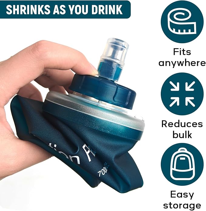 Soft Flask 500ML, TPU Collapsible Soft Water Bottle - Image 4