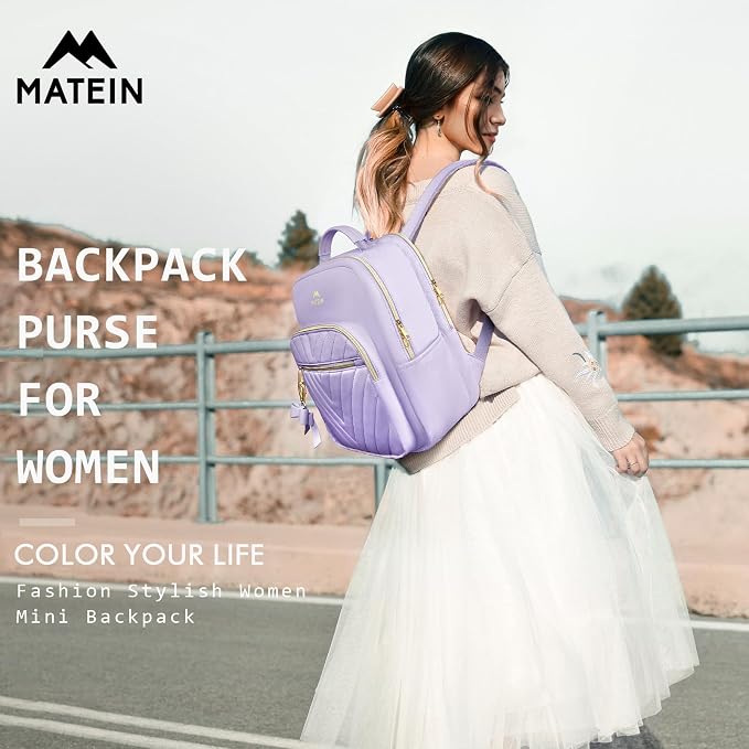 MATEIN Womens Backpack Purse, Fashion Cute Bowknot Mini Backpack Purse - Image 2