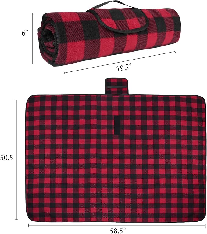 Tirrinia Large Waterproof Outdoor Blanket, Soft Warm Windproof Stadium Blanket - Image 7