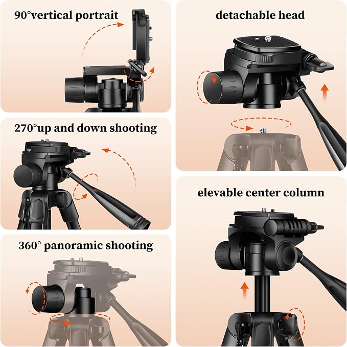 JOILCAN Camera Tripod, Travel Tripods Compatible - Image 7