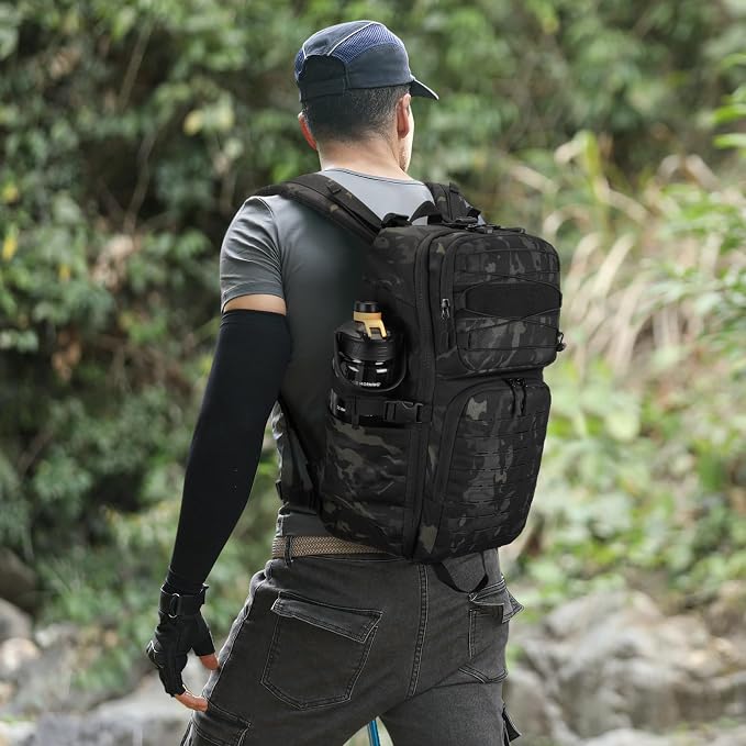 HUNTVP Tactical Backpack for Men 35L Military Backpack MOLLE 1000D Army Daypack - Image 2