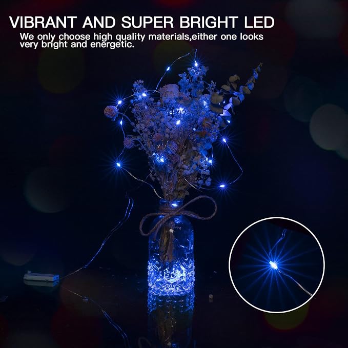 Brightown 12 Pack Led Fairy Lights Battery Operated String Lights Waterproof - Image 3