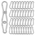 40PCS M5 Heavy Duty Carabiner Clip, 2Inch Snap Hook Quick Link Small Carabiner by XHAMXE