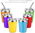 Kids Stainless Steel Cups with Lids, Spill Proof Metal Tumblers With Stainless by YummySam
