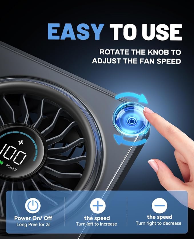 Small Desk Fan, Quiet Portable Table Fan - Image 9