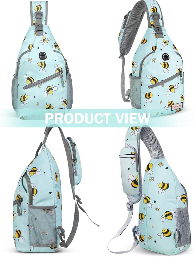 ZOMAKE Sling Bag, Small Crossbody Sling Backpack, Water Resistant Shoulder - Image 4