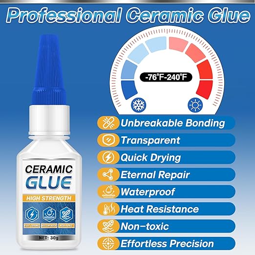Ceramic Glue Repair Kit, 30g Ceramic Glue - Image 3