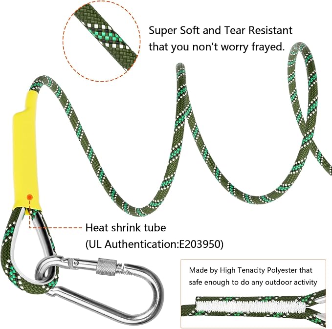 X XBEN Outdoor Climbing Rope 10M 20M 30M 50M 70M 152M 352M Static Rock Climbing - Image 5