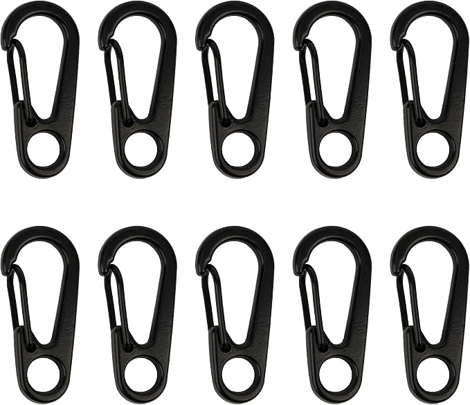 SWATOM Small Mini Carabiner Clip Tiny Spring Snap Hook Keychains Micro by SWATOM