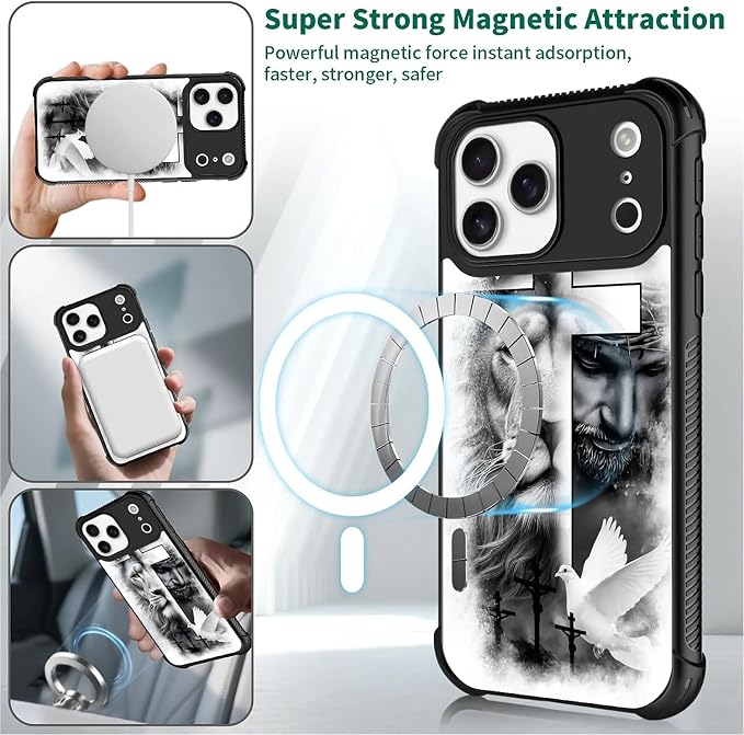 for iPhone 17 Pro Max Case, for MagSafe Graphic Design for Girl Boy Soft - Image 4