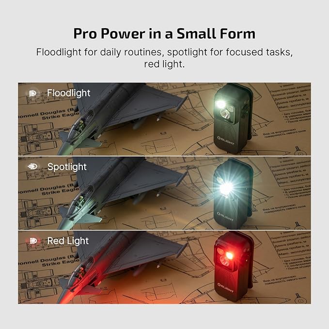 OLIGHT Oclip Pro EDC Flashlight Clip-on Light, Rechargeable 500 Lumens - Image 2