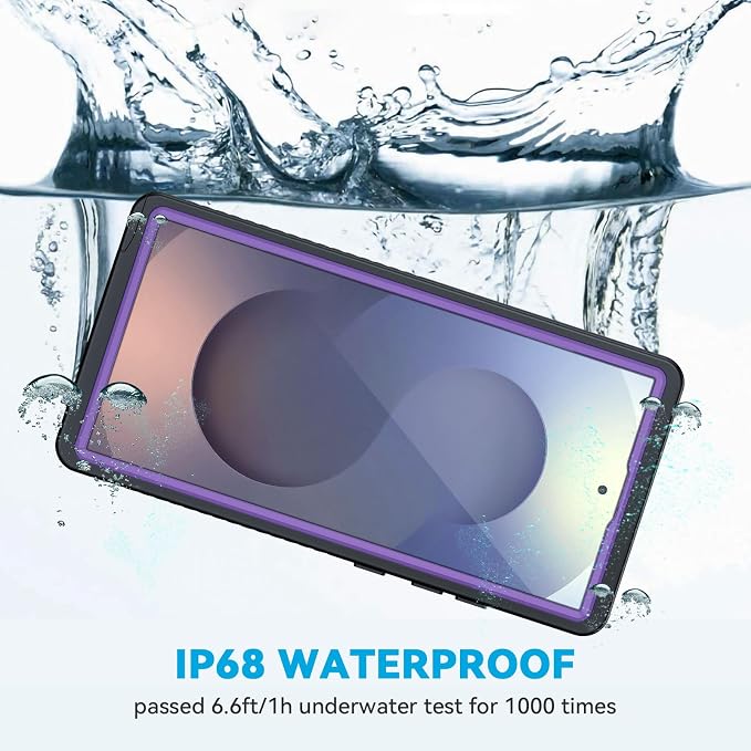 Lanhiem for Samsung Galaxy S25 Ultra Case, IP68 Waterproof Dustproof, Built-in - Image 2