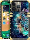 Compatible with iPhone 14 Pro Max Case, Starry Sky Colourful Mandala Luxury by Unknown