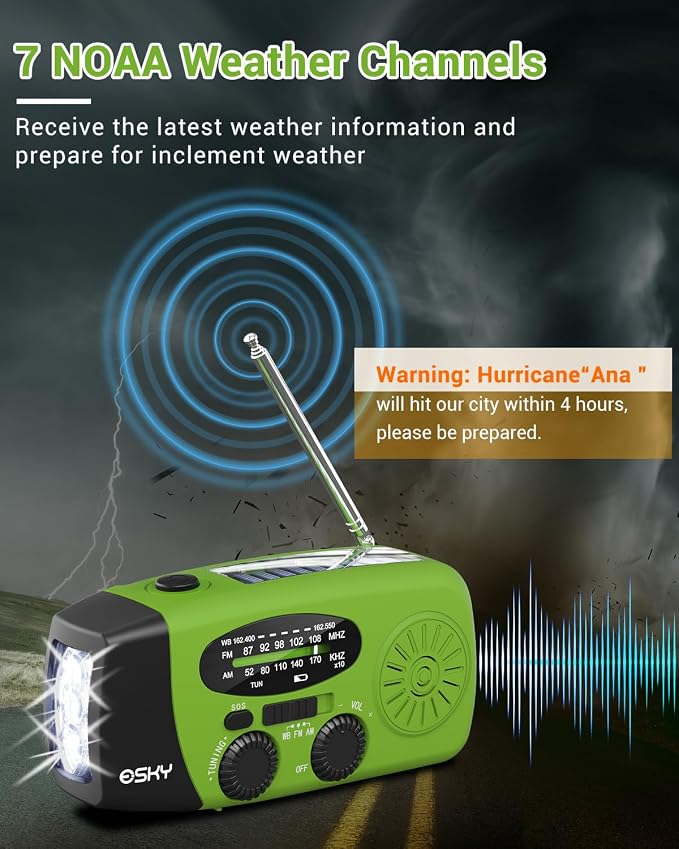 Esky Emergency Hand Crank Radio - Image 2