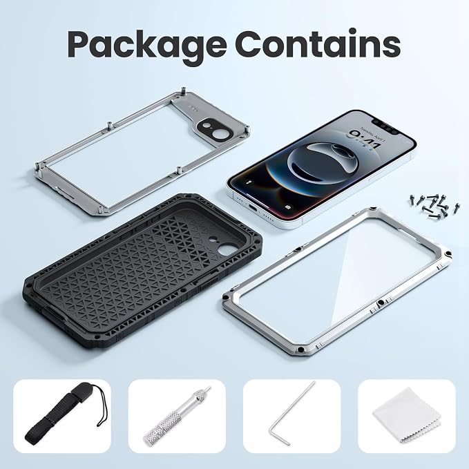 Mitywah Waterproof Case for iPhone 16e and for iPhone 17e, Shockproof Heavy - Image 6