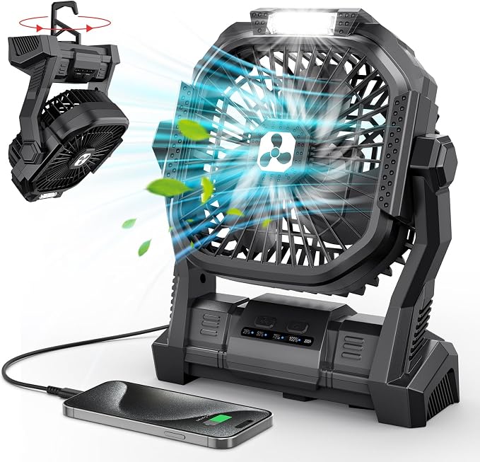 ONLYNEW Portable Fan Rechargeable, 20000mAh Cordless Battery Powered Fan by OnlyNewforYourLife