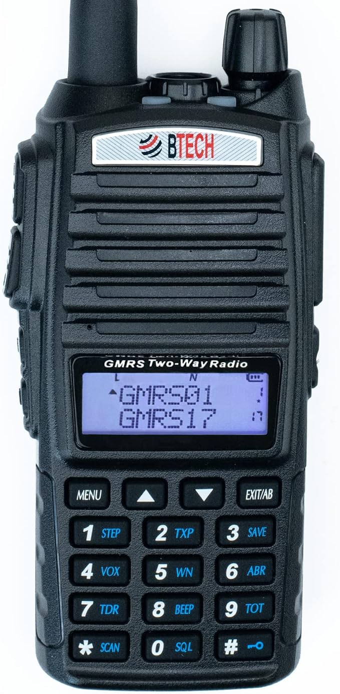 BTECH GMRS-V2 5W 200 Fully Customizable Channels GMRS Two-Way Radio. USB-C by BTECH