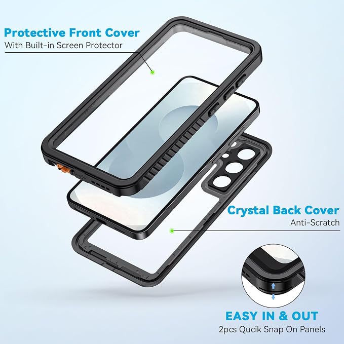 Lanhiem Magnetic for Samsung Galaxy S25+ Plus Phone Case, IP68 Waterproof - Image 4