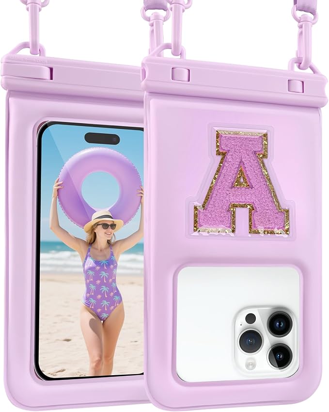 Waterproof Phone Pouch Floating, Fashion Letters Cell Phone Dry Bag by PEDVSTY