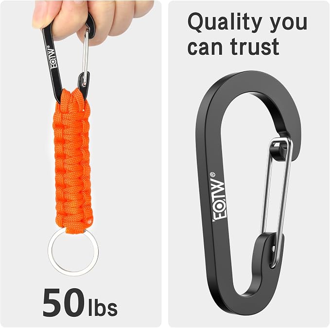 EOTW Paracord Keychain for Men Women Paracord Carabiner Backpack Keychain - Image 5