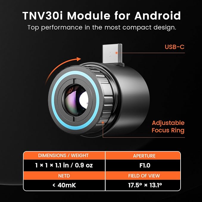 Thermal Monocular for Android, MILESEEY TNV30i Night Vision Thermal Scope - Image 8