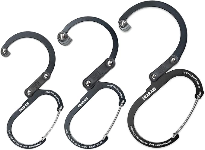 GEAR AID HEROCLIP 360° Swivel Carabiner Gear Clip and Hook by GEARAID