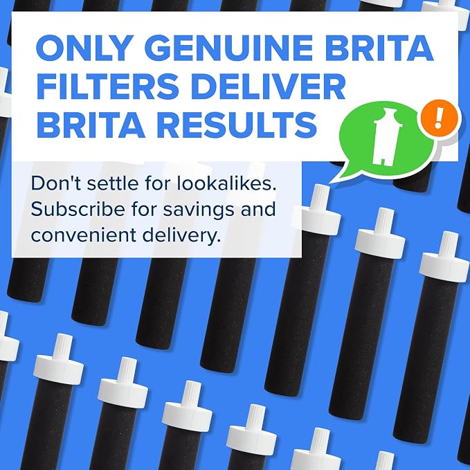 Brita Stainless Steel Premium Filtering Water Bottle, Replaces 300 Plastic - Image 8