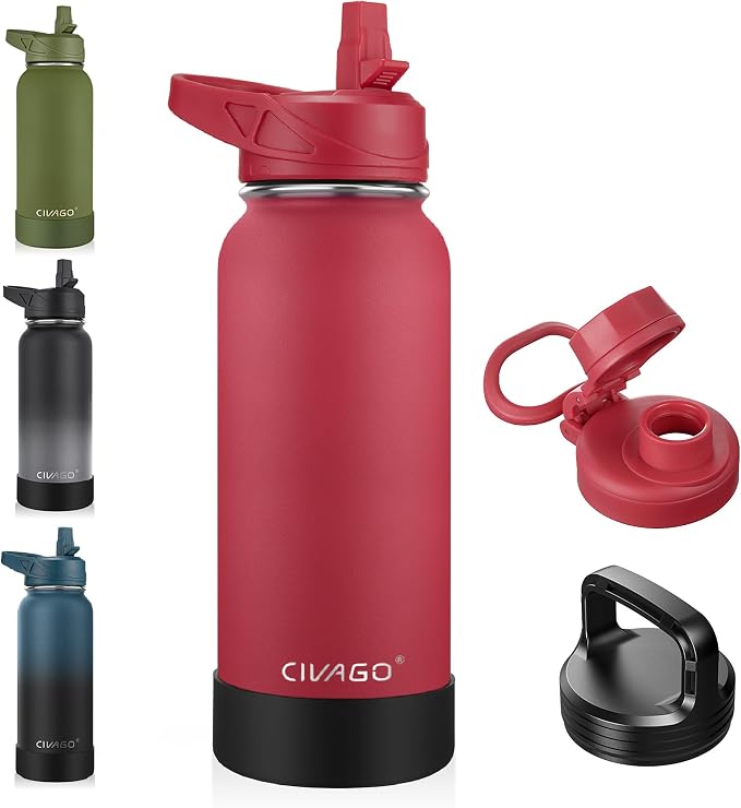 CIVAGO 32 oz Insulated Water Bottle by CIVAGO