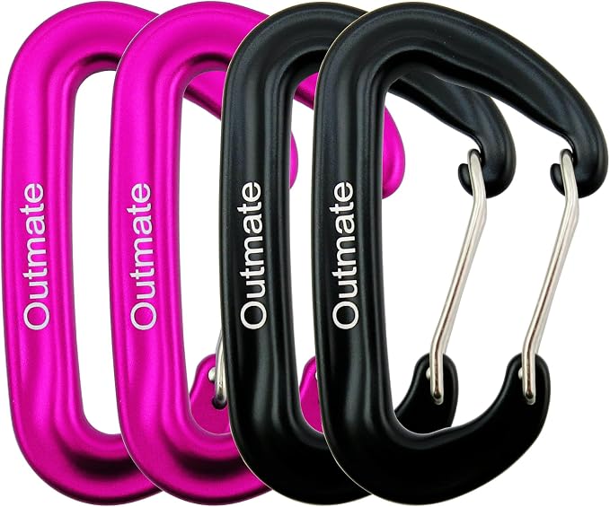 12kN 3.2"x2" Heavy-Duty Carabiner Clips by Outmate
