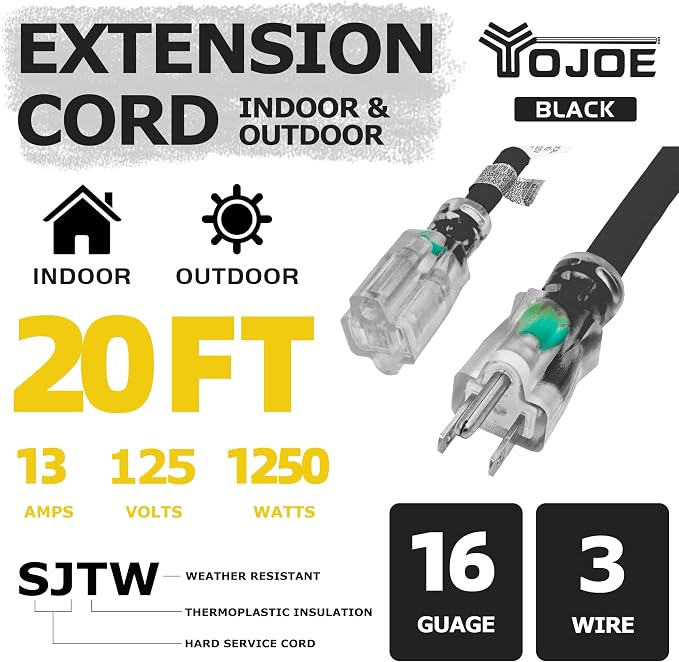 YOJOE Indoor Outdoor Extension Cord - Image 2