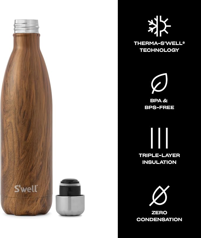 S'well Stainless Steel Water Bottle, Triple Layered Vacuum Insulated Containers - Image 3