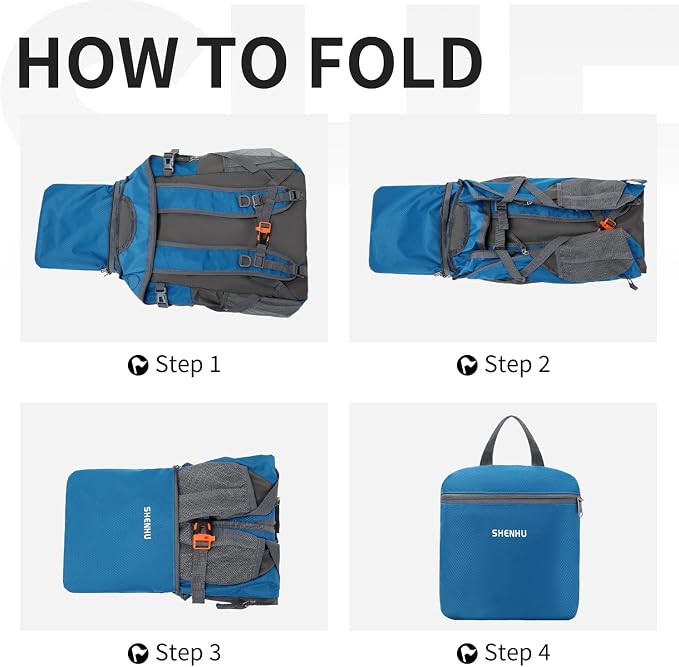 40L Hiking Backpack Lightweight Daypack Waterproof Travel Camping Backpack - Image 5
