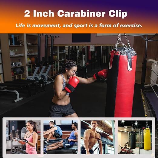 40PCS M8 Heavy Duty Carabiner Clip, 3Inch Snap Hook Quick Link Small Carabiner - Image 7