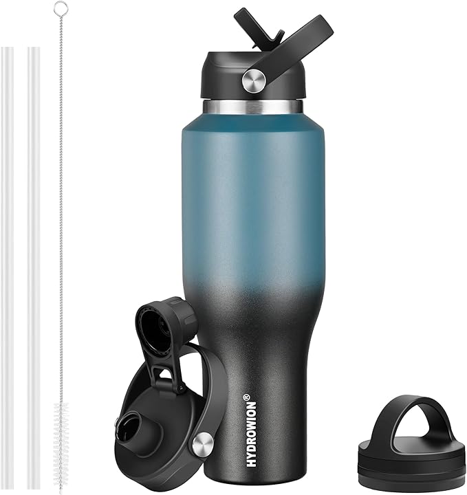HYDROWION Insulated Water Bottles, Water Bottle fits in Car Cup Holder by HYDROWION