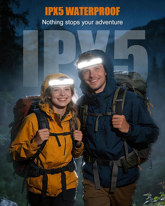 Headlamp Rechargeable, 230° Wide Beam LED Head Lamp - Image 6