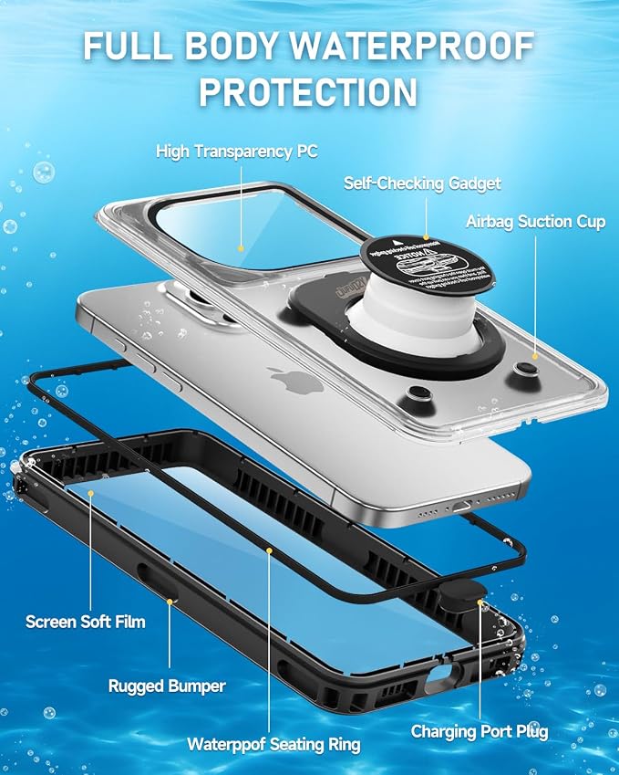 Waterproof Phone Case, IPX8 Underwater Floating Pouch - Image 5