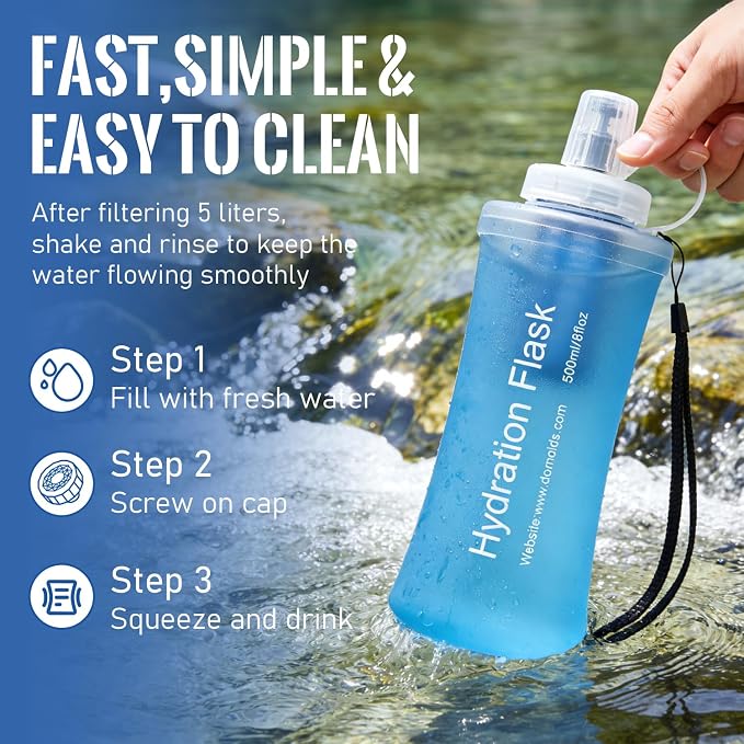 1L Collapsible Water Bottle - Image 5