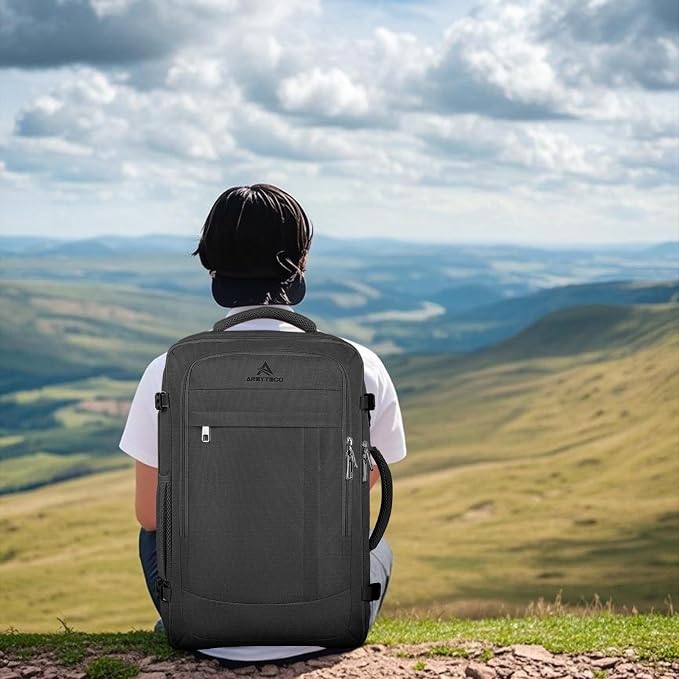 AREYTECO Travel Backpack, 50L Expandable Extra Large Laptop Backpack, Carry On - Image 7