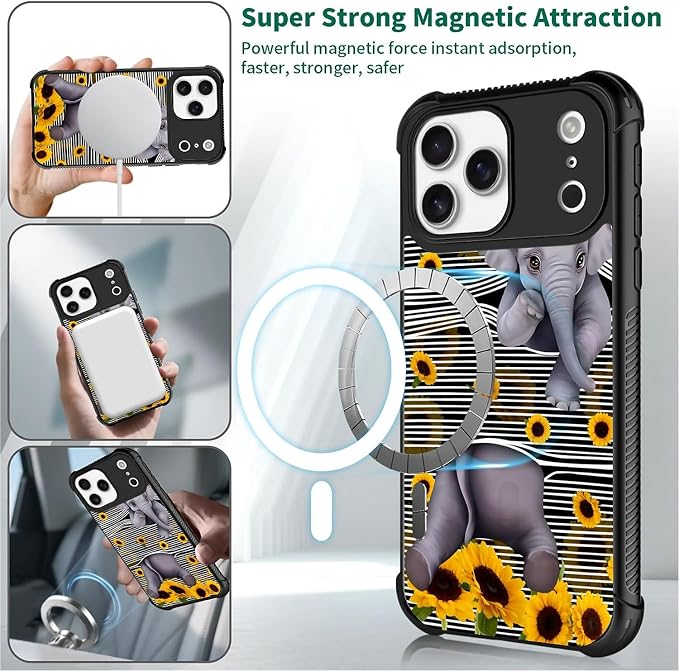 for iPhone 17 Pro Max Case, for MagSafe Graphic Design for Girl Boy Soft - Image 4